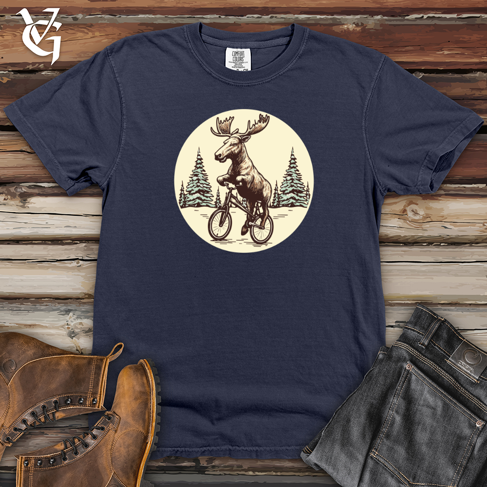 Viking Goods Balancing Bullwinkle Heavy Cotton Comfort Colors Tee Navy / L