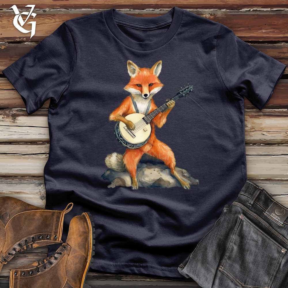 Viking Goods Banjo Fox Cotton Tee Navy / L