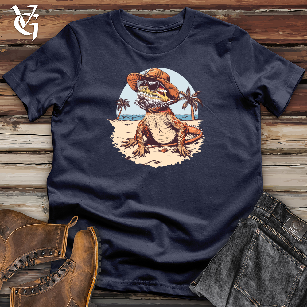 Viking Goods Beachcomber Bearded Dragon Swagger Softstyle Tee Navy / L