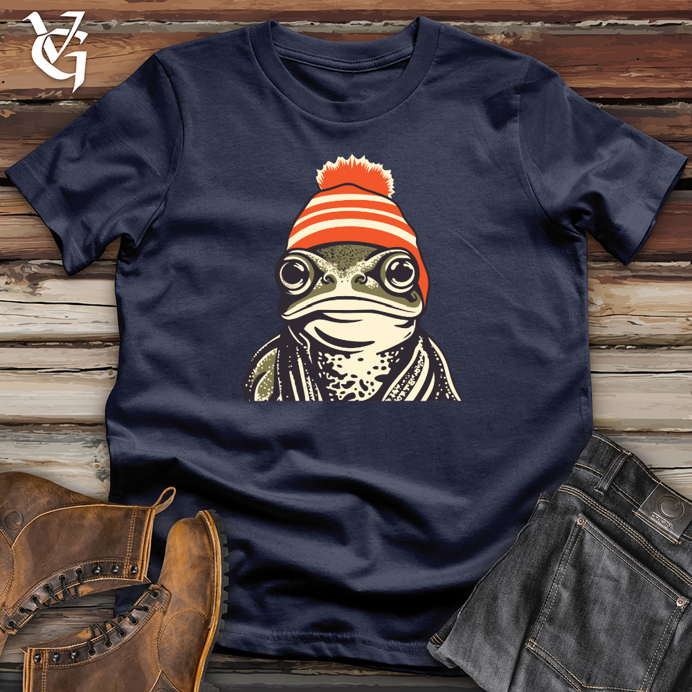 Viking Goods Beanie Buddy Frog Softstyle Tee Navy / L