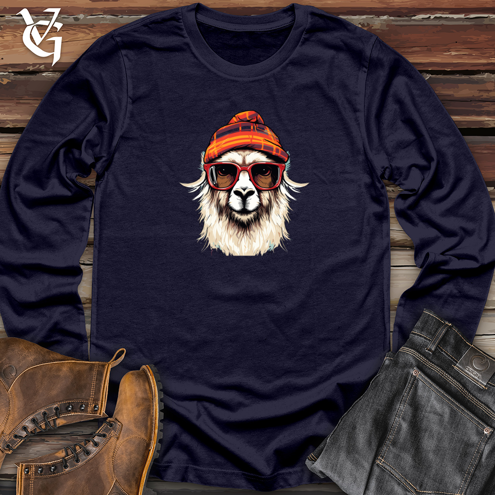 Viking Goods Beanie Llama Chic Long Sleeve Navy / L