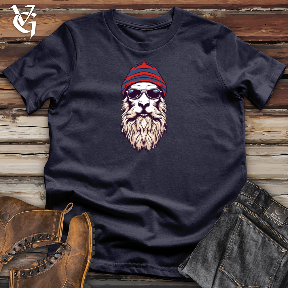 Viking Goods Beanie Llama Dreams Cotton Tee Navy / L