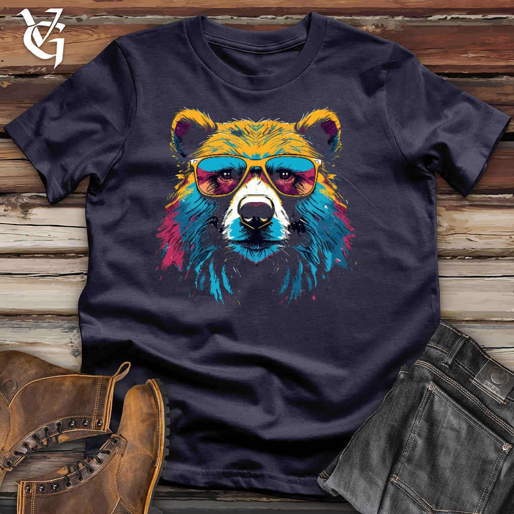 Viking Goods Bear Ballin Cotton Tee Navy / L