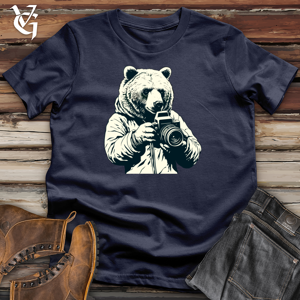 Viking Goods Bear Behind the Lens Moment Softstyle Tee Navy / L