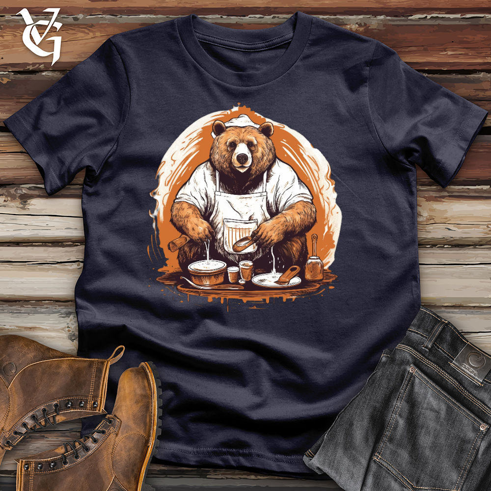 Viking Goods Bear Chef Cotton Tee Navy / L