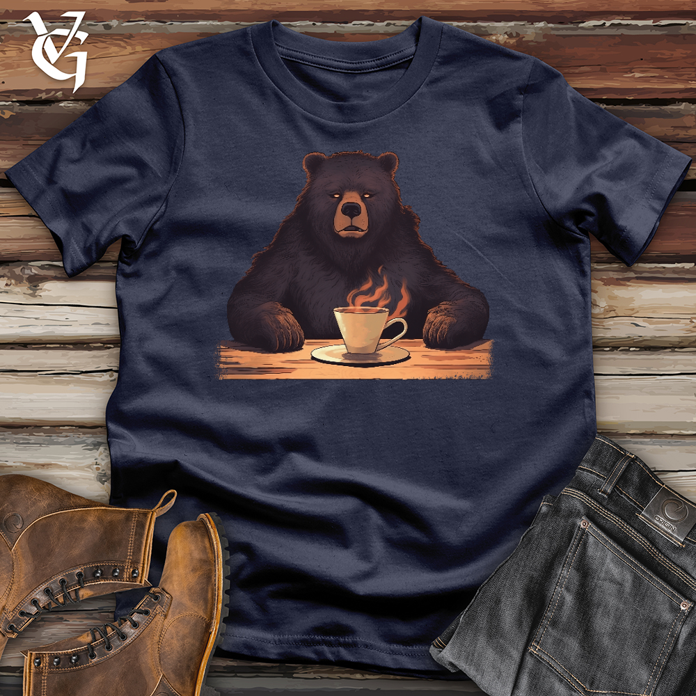 Viking Goods Bear Coffee Cloud Softstyle Tee Navy / L