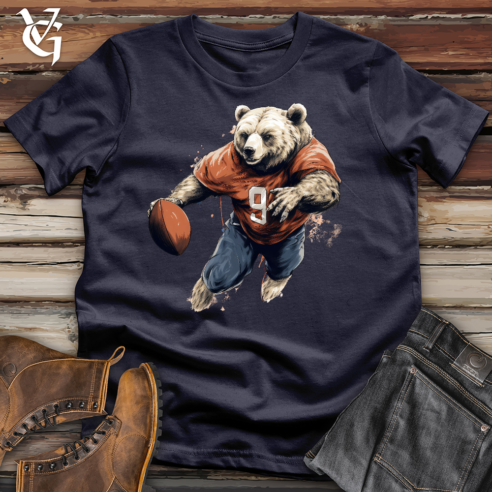 Viking Goods Bear Quarterback Cotton Tee Navy / L