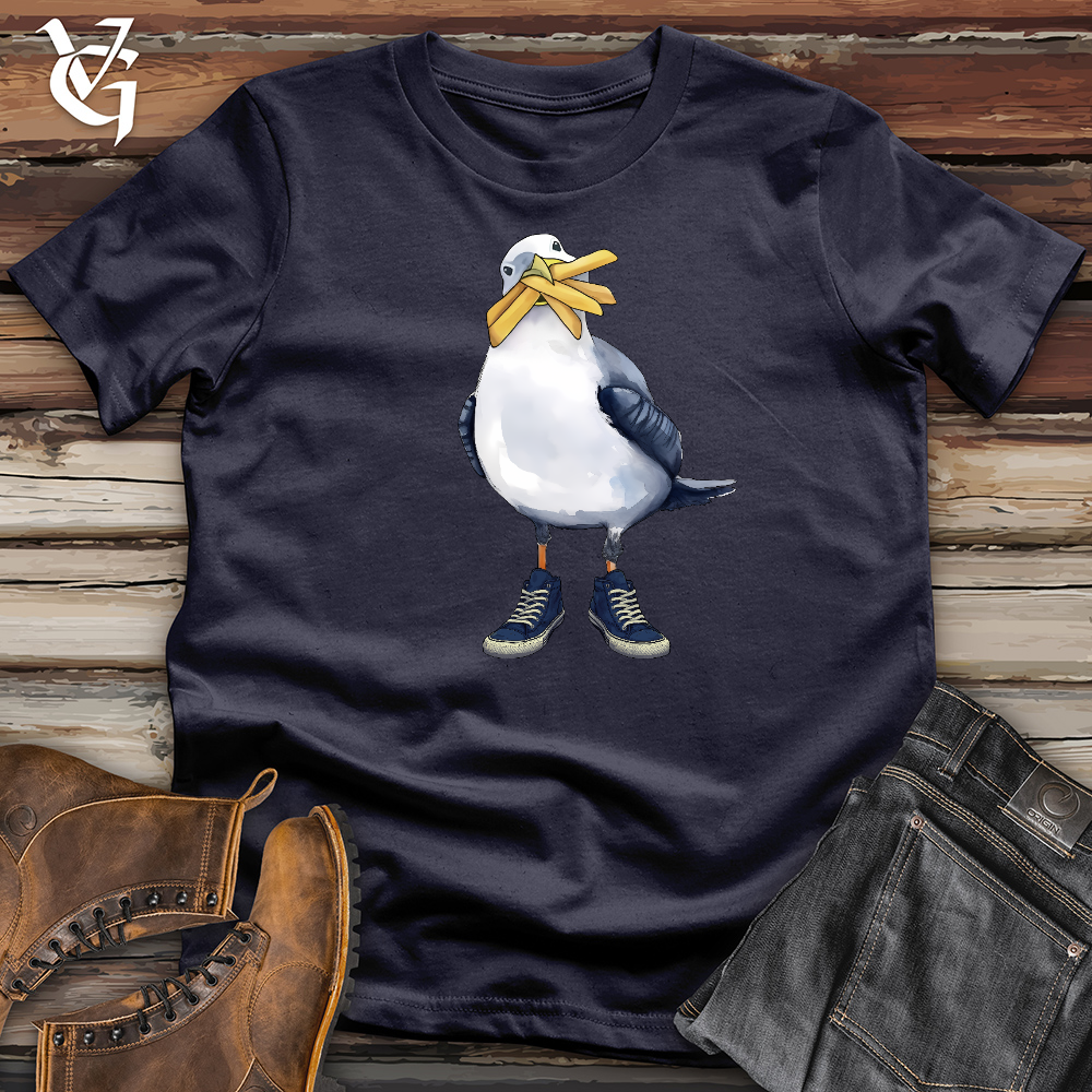 Viking Goods Boardwalk Seagull 2 Cotton Tee Navy / L