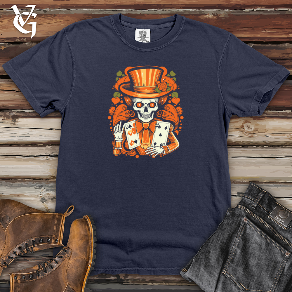 Viking Goods Bold Orange Gambler Heavy Cotton Comfort Colors Tee Navy / L
