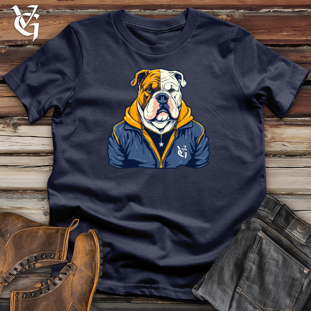 Viking Goods Bulldog Swag Champion Softstyle Tee Navy / L