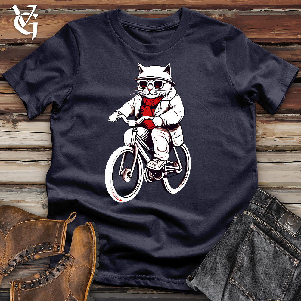 Viking Goods Cat Cycle Cotton Tee Navy / L