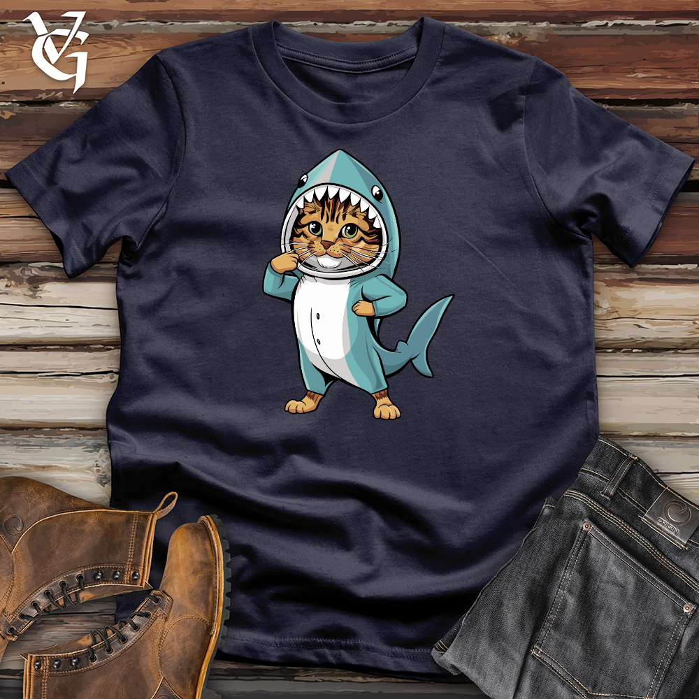 Viking Goods Cat Shark Cotton Tee Navy / L