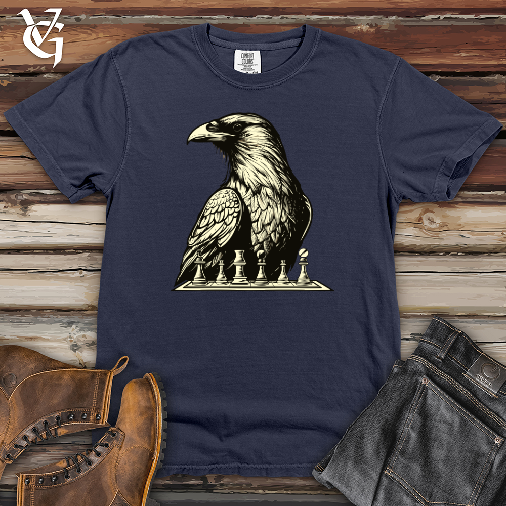 Viking Goods Chess Concentration Raven Heavy Cotton Comfort Colors Tee Navy / L
