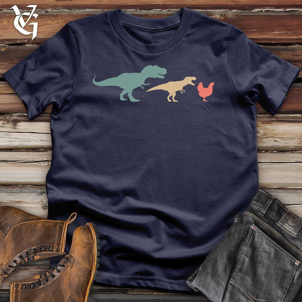 Viking Goods Chicken Evolution Softstyle Tee Navy / L