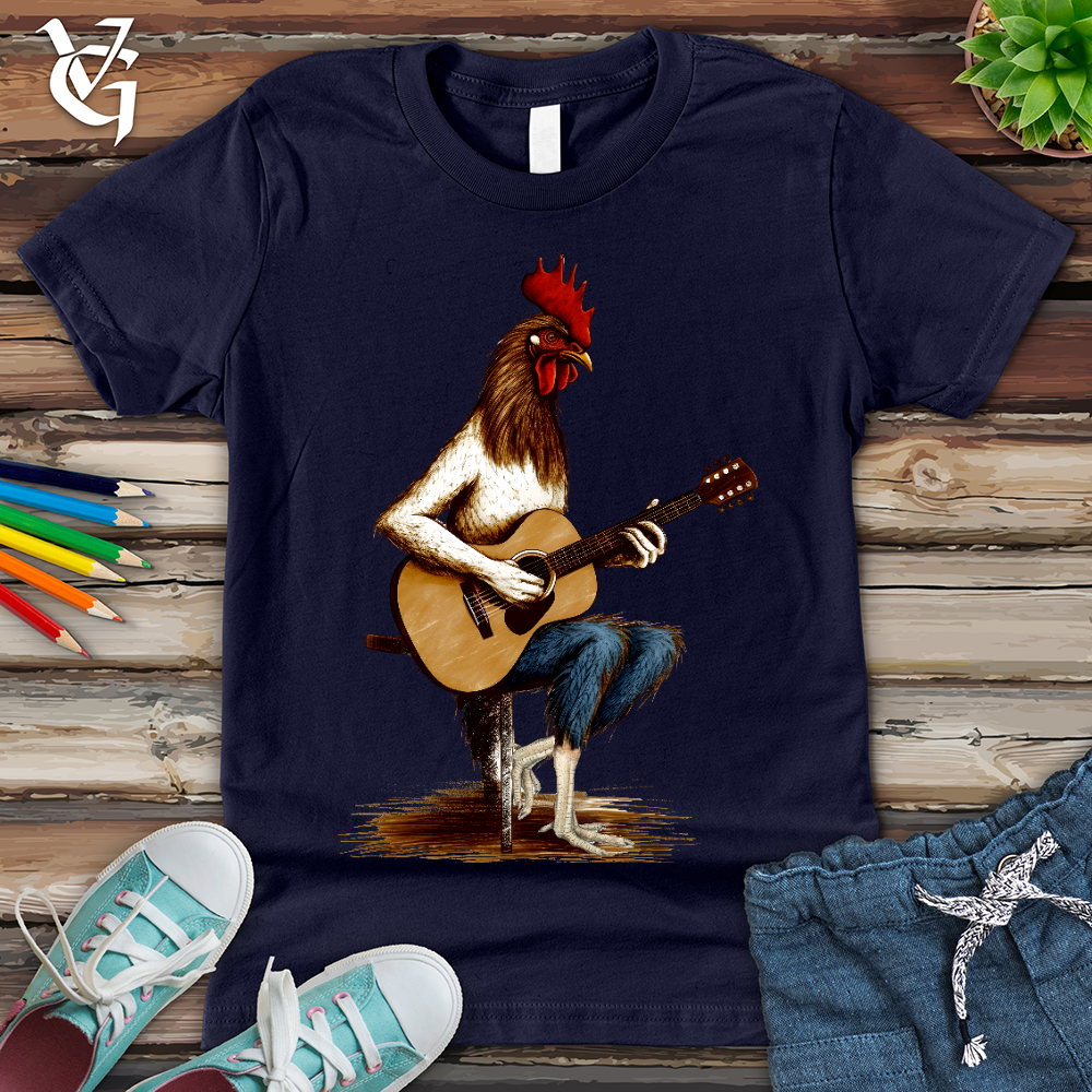 Viking Goods Chicken Guitarist Youth Tee Navy / L