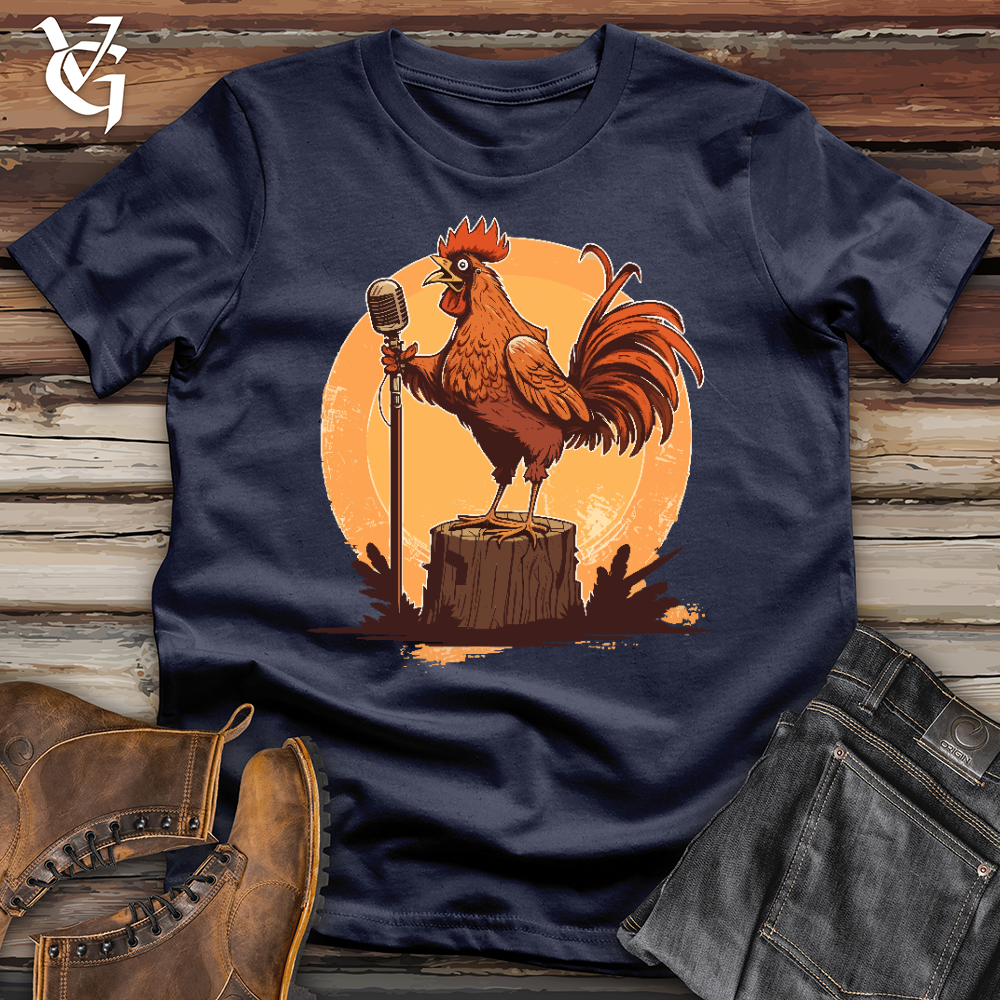 Viking Goods Chicken Rockstar Softstyle Tee Navy / L