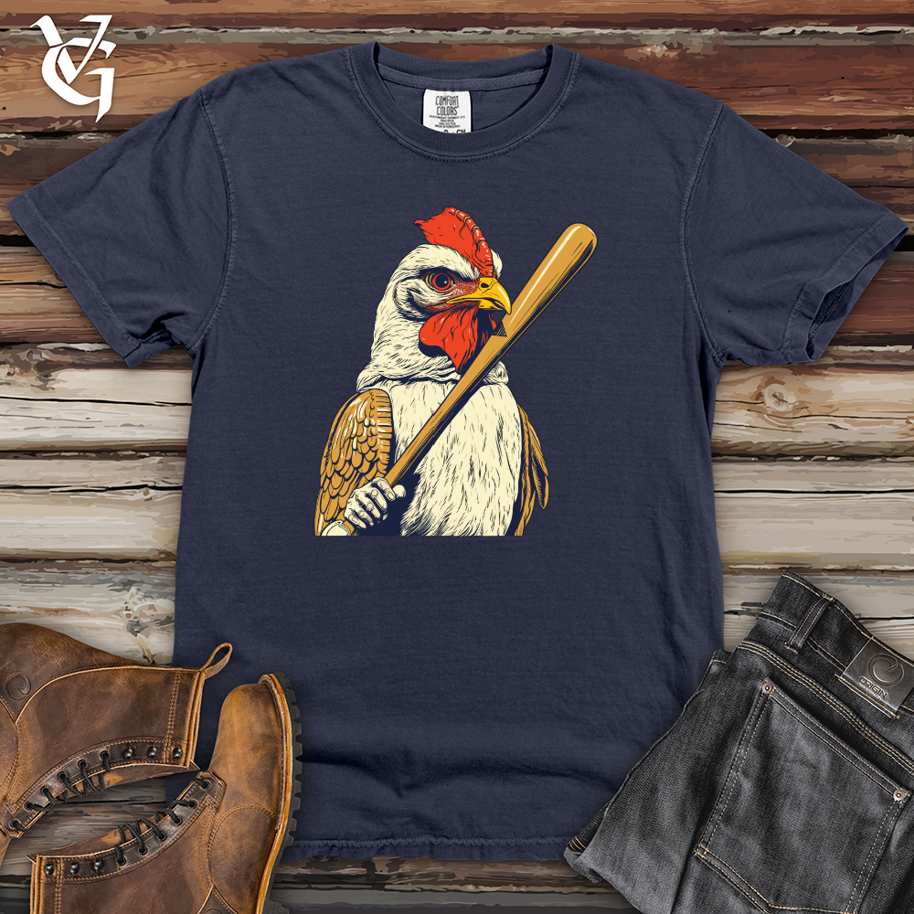 Viking Goods Chicken Swing Baseball Heavy Cotton Comfort Colors Tee Navy / L