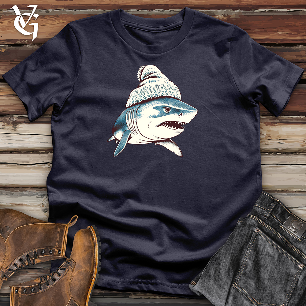 Viking Goods Chill Shark Fin Cotton Tee Navy / L