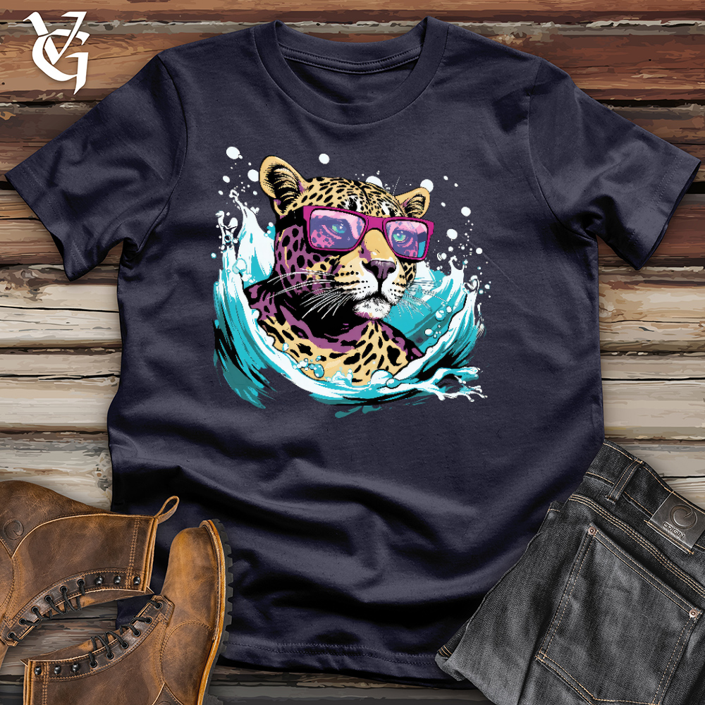 Viking Goods Chillin Cheetah Cotton Tee Navy / L