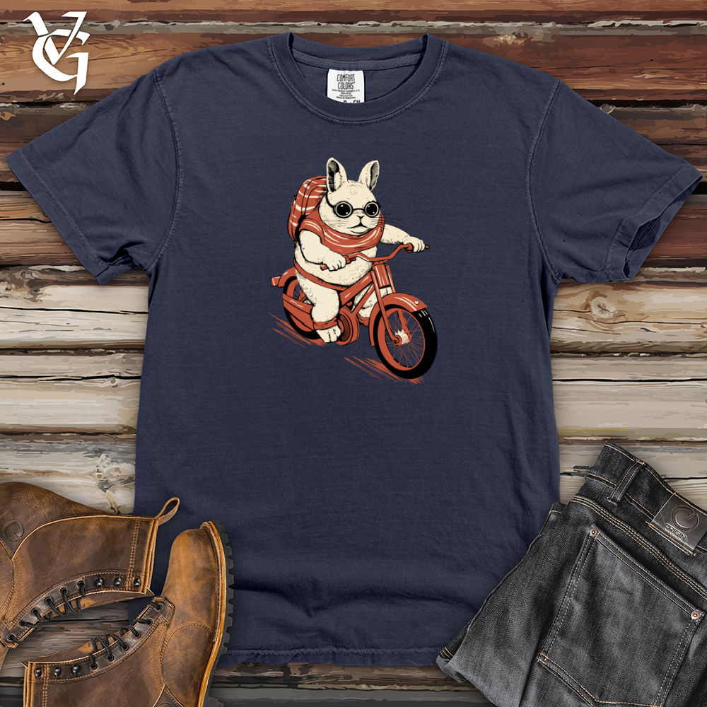 Viking Goods Chinchilla Pedal Power Cozy Ride Heavy Cotton Comfort Colors Tee Navy / L