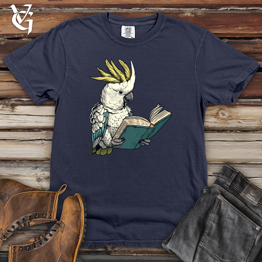 Viking Goods Cockatoo Bookworm Worm Heavy Cotton Comfort Colors Tee Navy / L