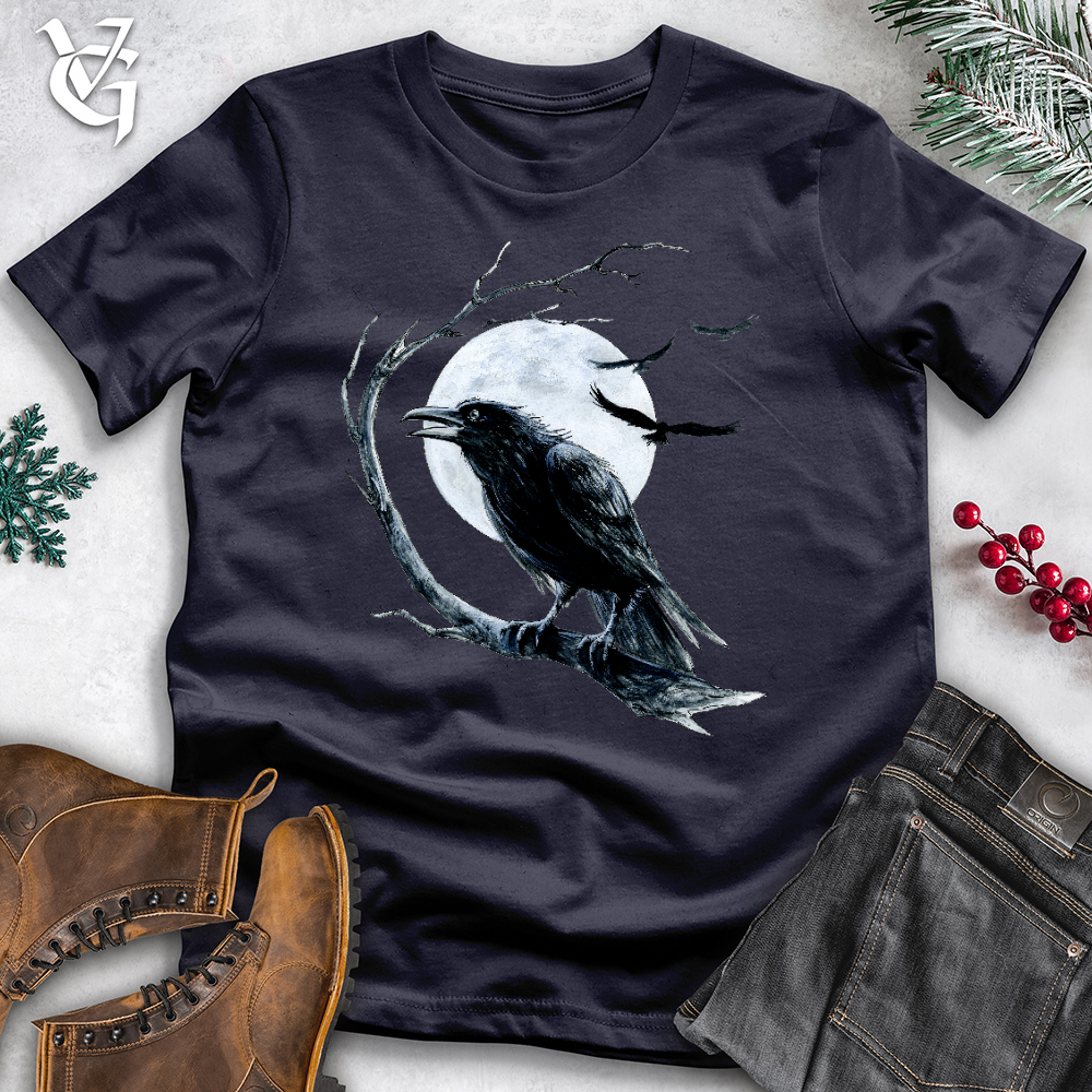 Viking Goods Cold Winter Raven  Cotton Tee Navy / L