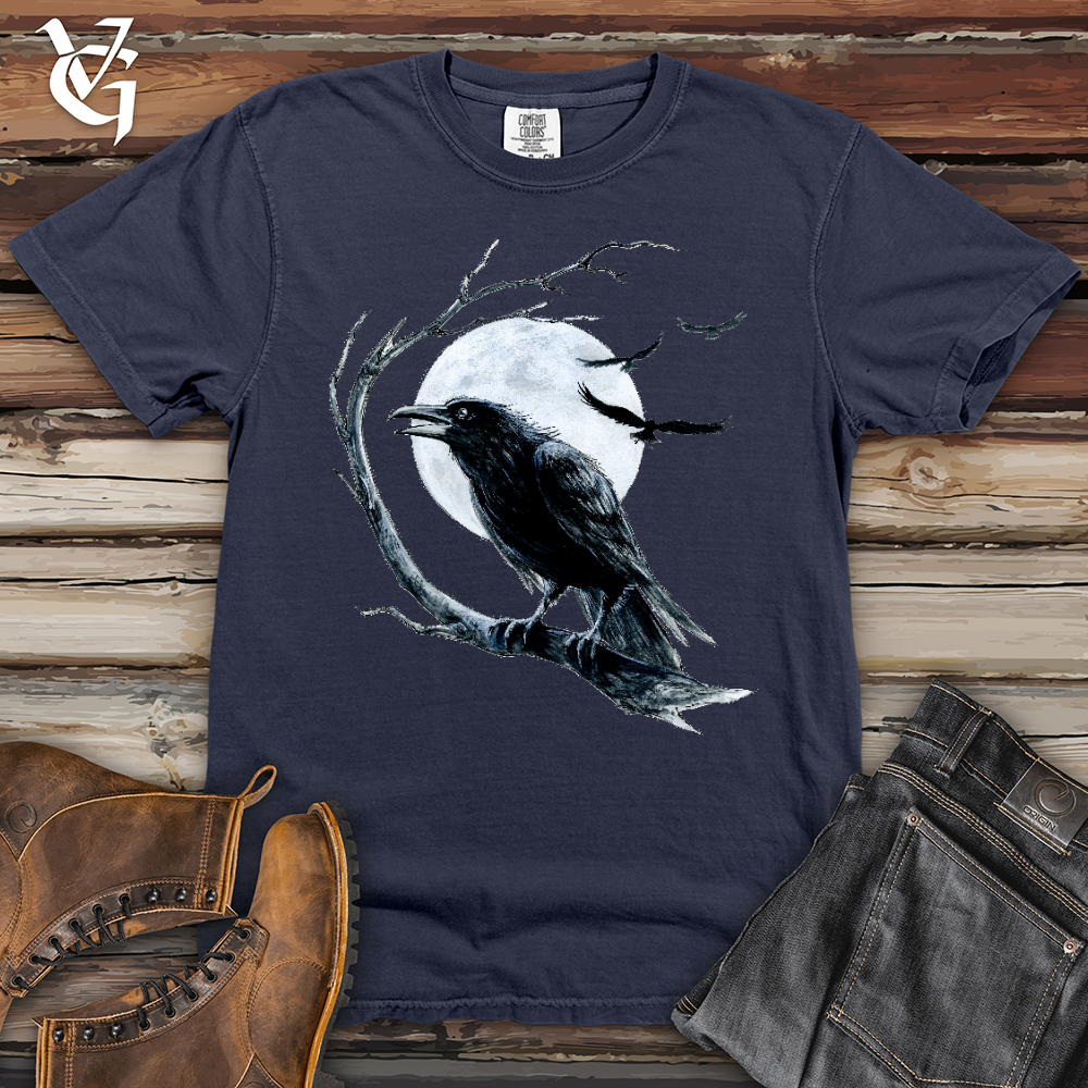 Viking Goods Cold Winter Raven Heavy Cotton Comfort Colors Tee Navy / L