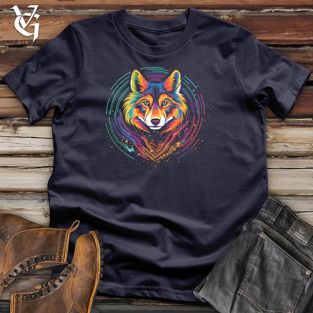 Viking Goods Cosmic Fox Vibrance Cotton Tee Navy / L