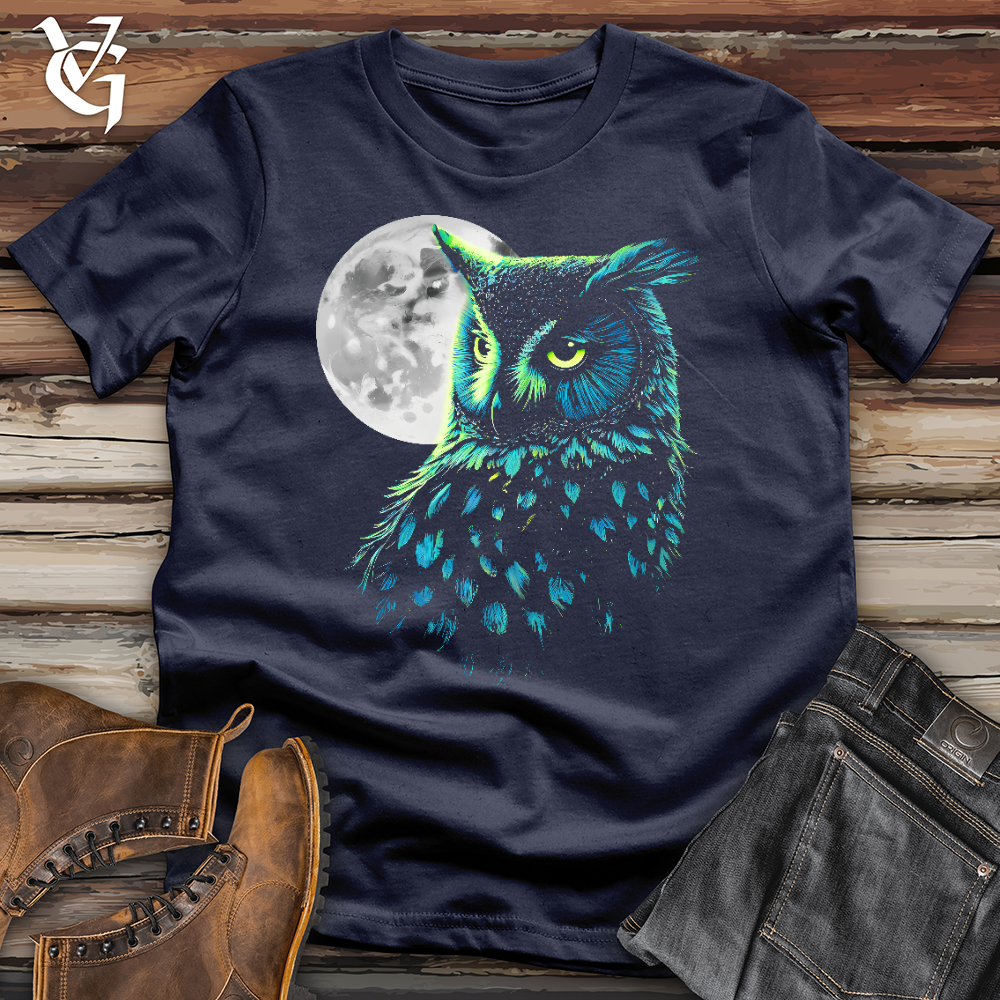 Viking Goods Cosmic Moon Owl Softstyle Tee Navy / L