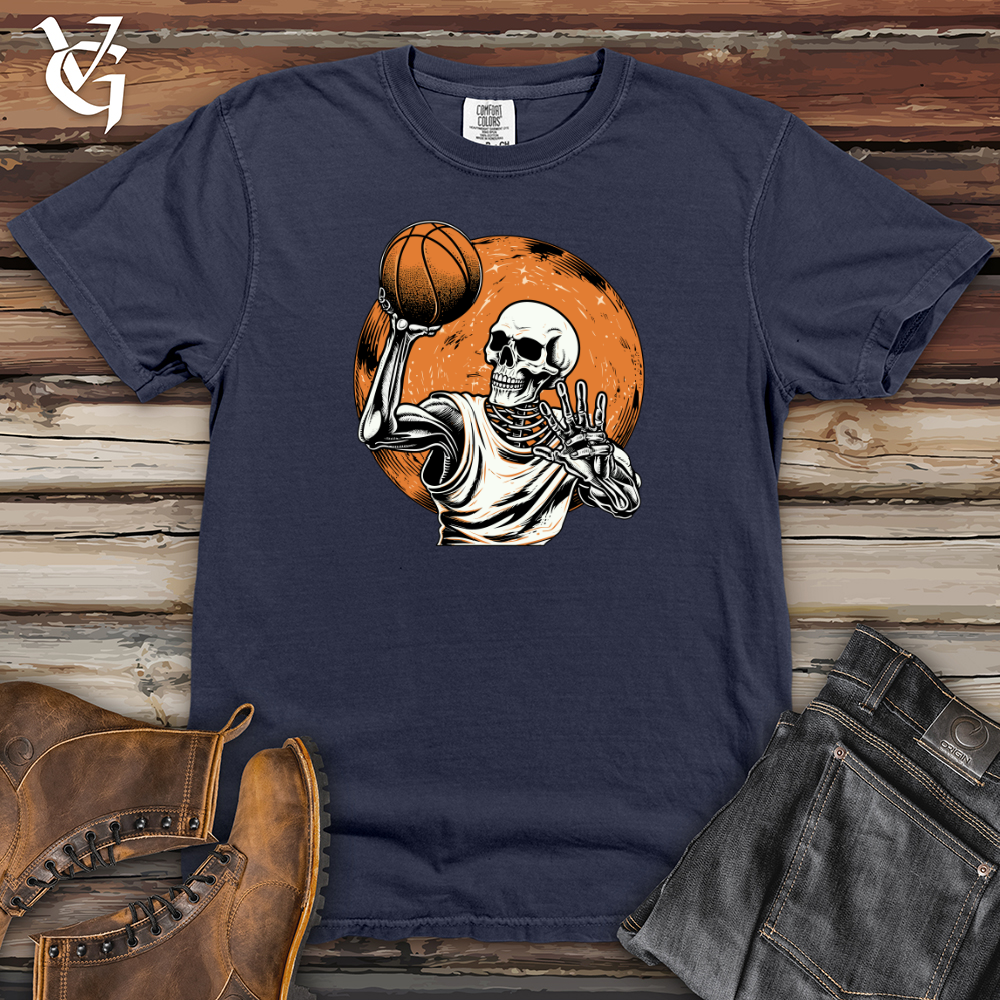 Viking Goods Cosmic Slam Dunk Skeleton Heavy Cotton Comfort Colors Tee Navy / L