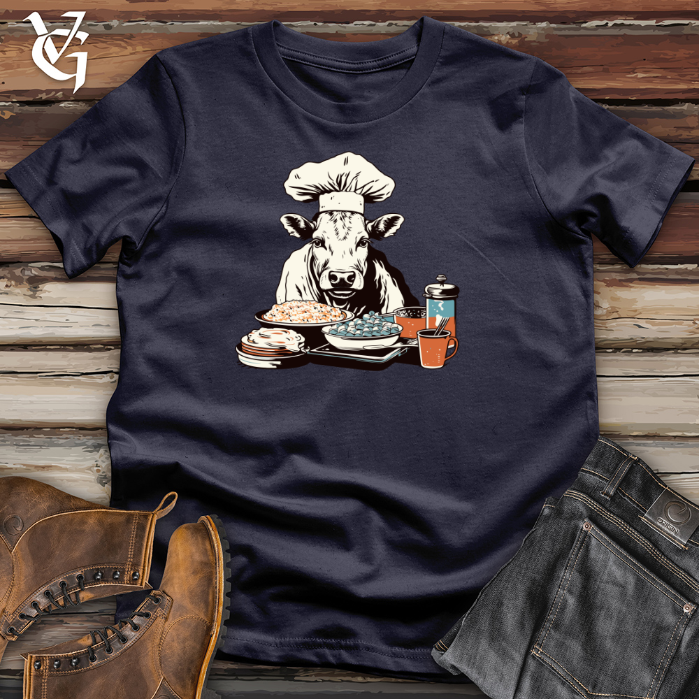 Viking Goods Cow Culinary Delight Cotton Tee Navy / L