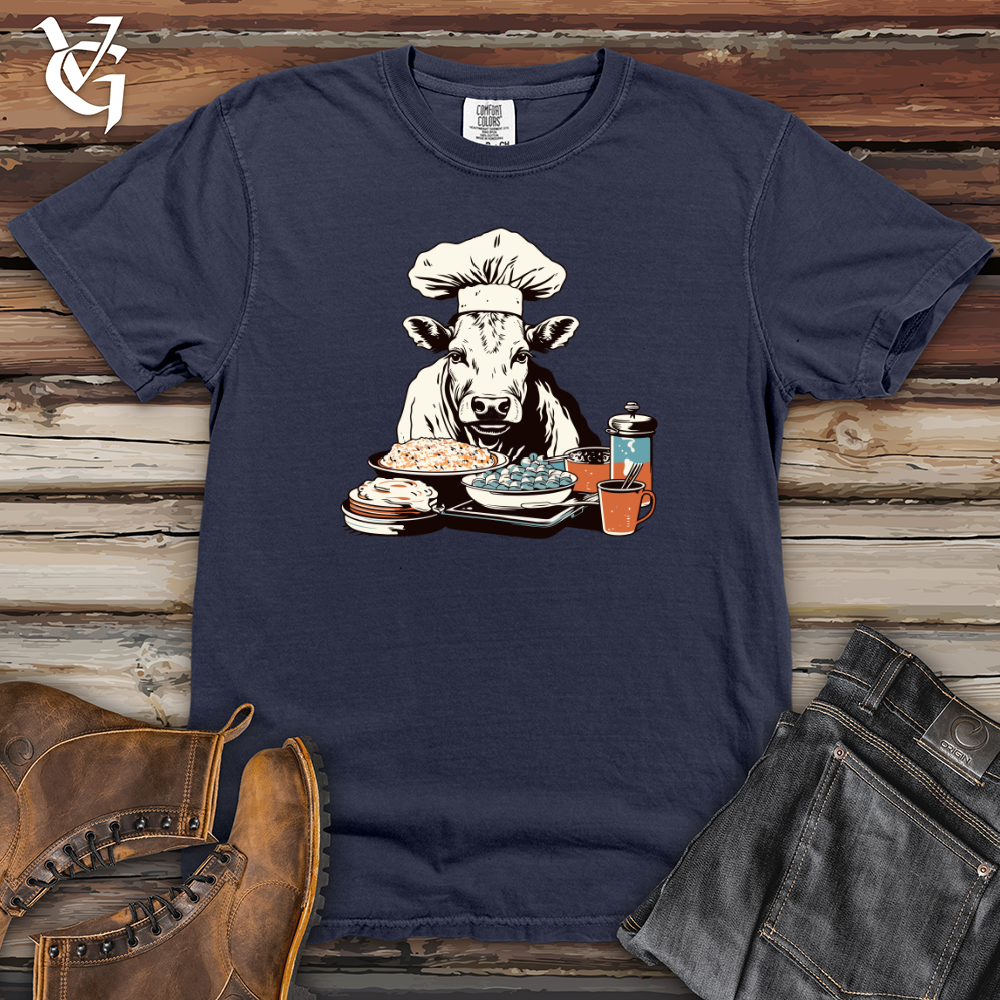Viking Goods Cow Culinary Delight Heavy Cotton Comfort Colors Tee Navy / L