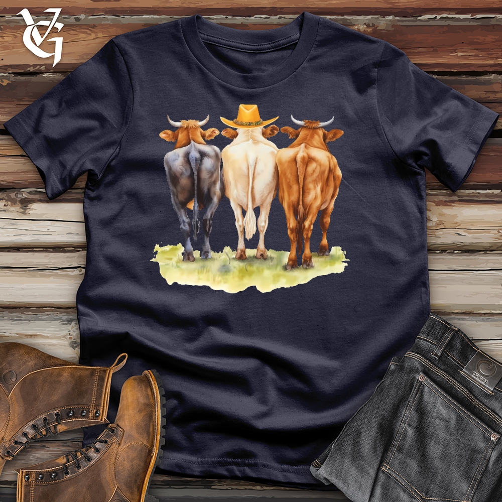 Viking Goods Cow Trio Cotton Tee Navy / L