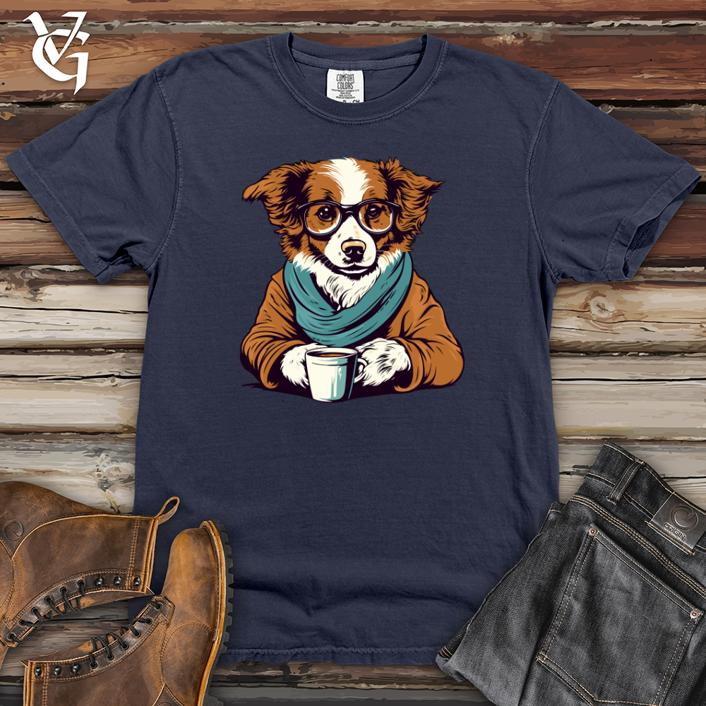 Viking Goods Cozy Sweater Corgi Heavy Cotton Comfort Colors Tee Navy / L