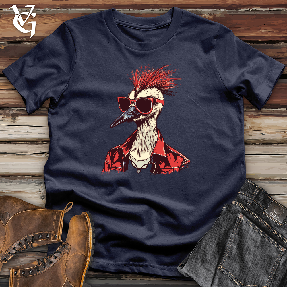 Viking Goods Crazy Crane Vibes Softstyle Tee Navy / L