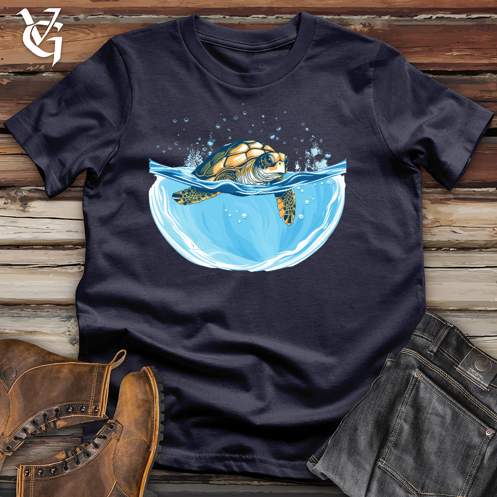 Viking Goods Crystal Clear Turtle Cotton Tee Navy / L