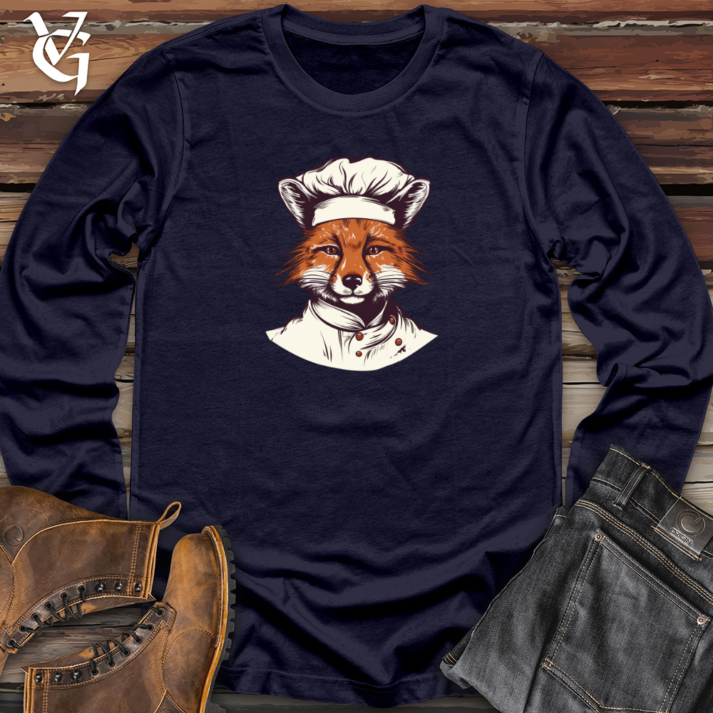 Viking Goods Culinary Whisked Fox Long Sleeve Navy / L