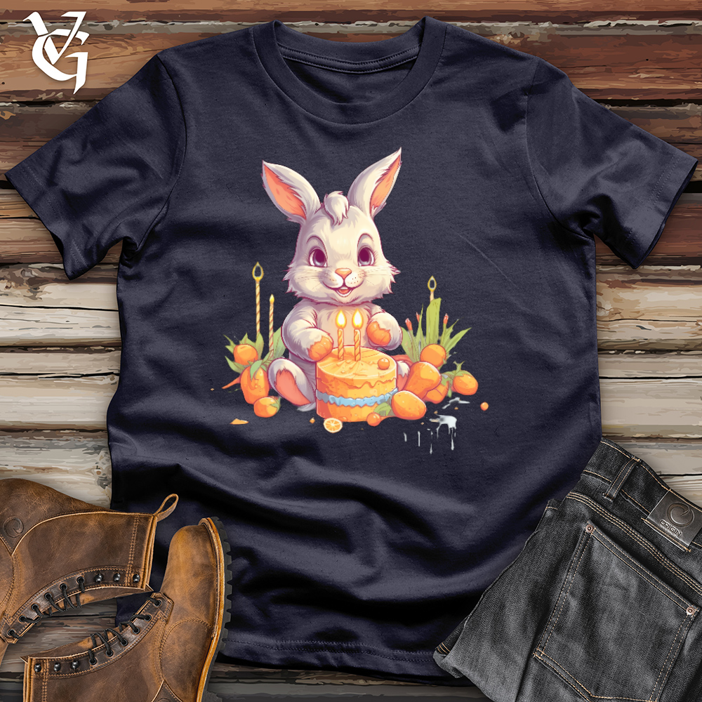 Viking Goods Cute Bunny Treat Cotton Tee Navy / L