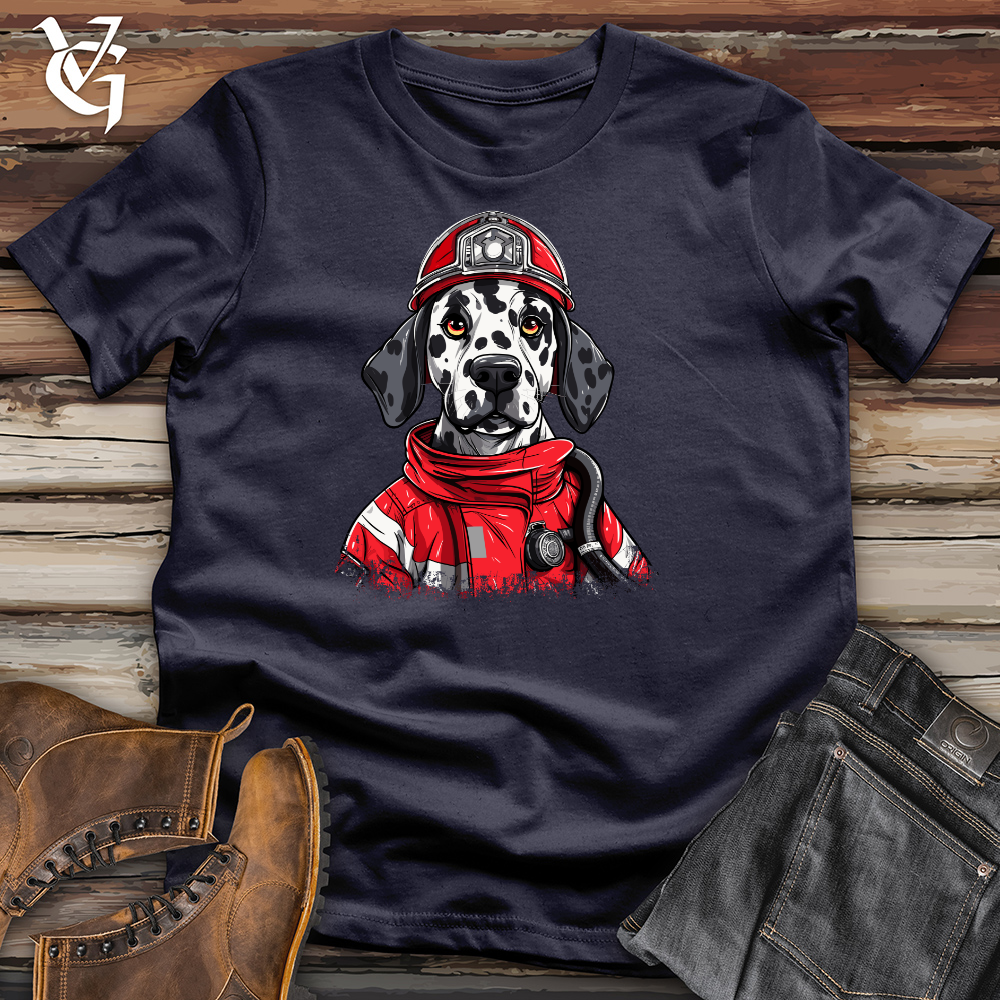 Viking Goods Dalmatian Fire Rescue Cotton Tee Navy / L