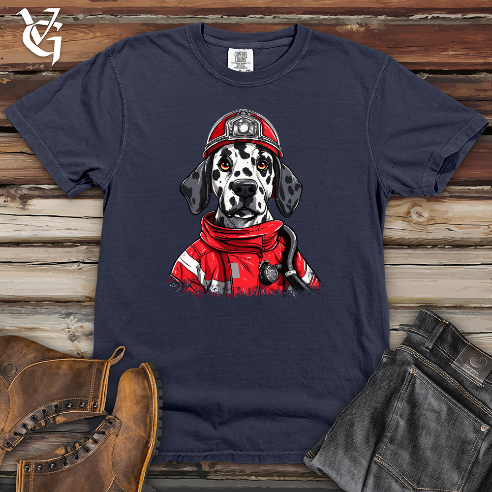 Viking Goods Dalmatian Fire Rescue Heavy Cotton Comfort Colors Tee Navy / L