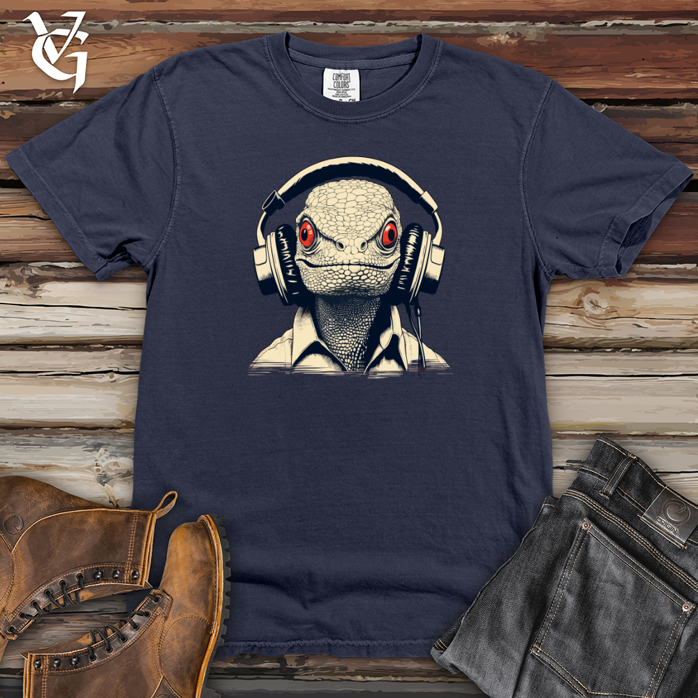 Viking Goods DJ Lizard Heavy Cotton Comfort Colors Tee Navy / L