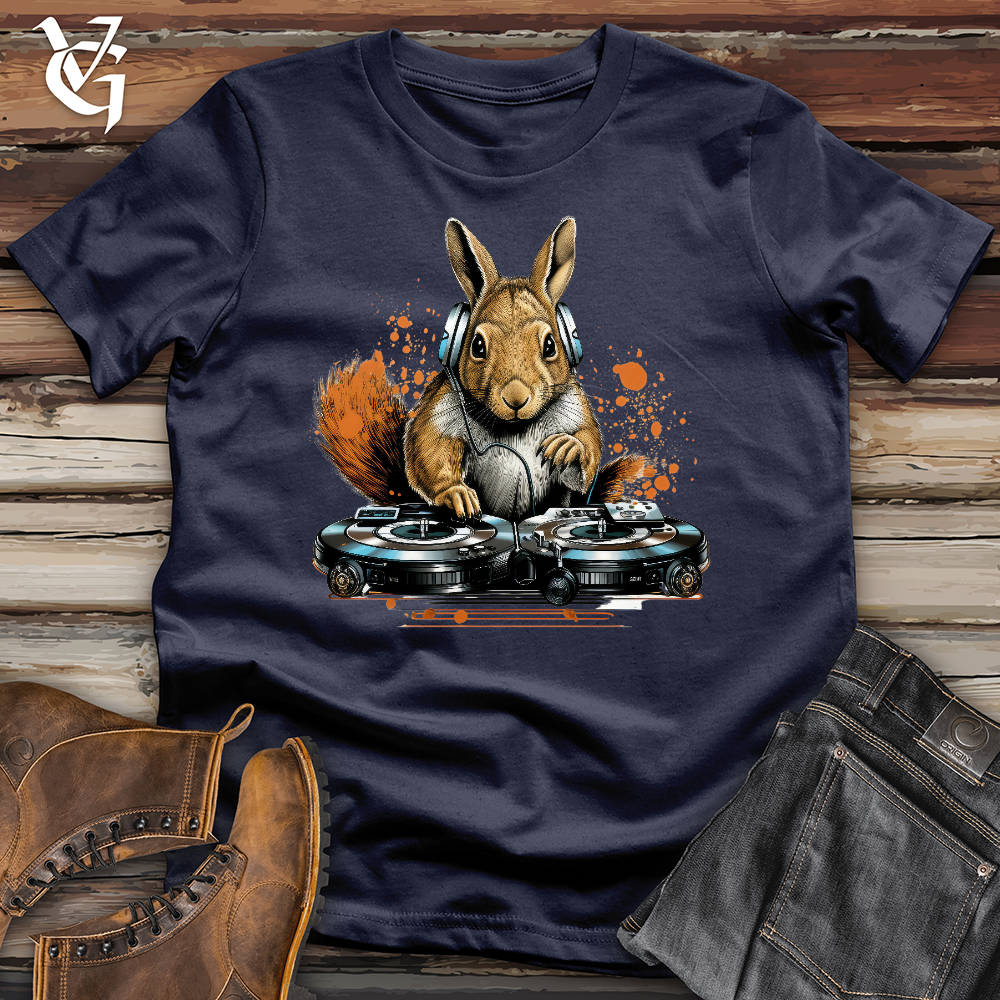 Viking Goods Dj Squirrel Softstyle Tee Navy / L