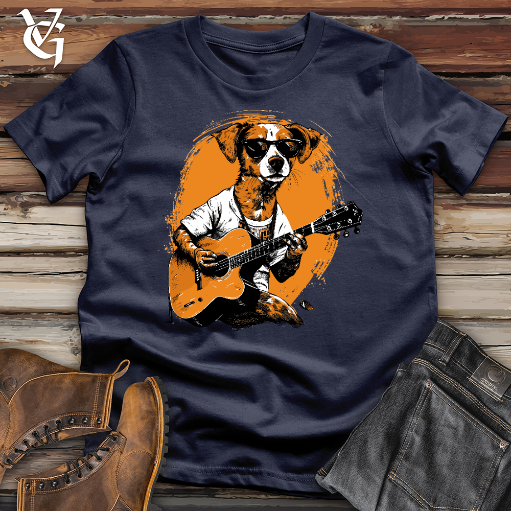 Viking Goods Dog Guitarist Softstyle Tee Navy / L