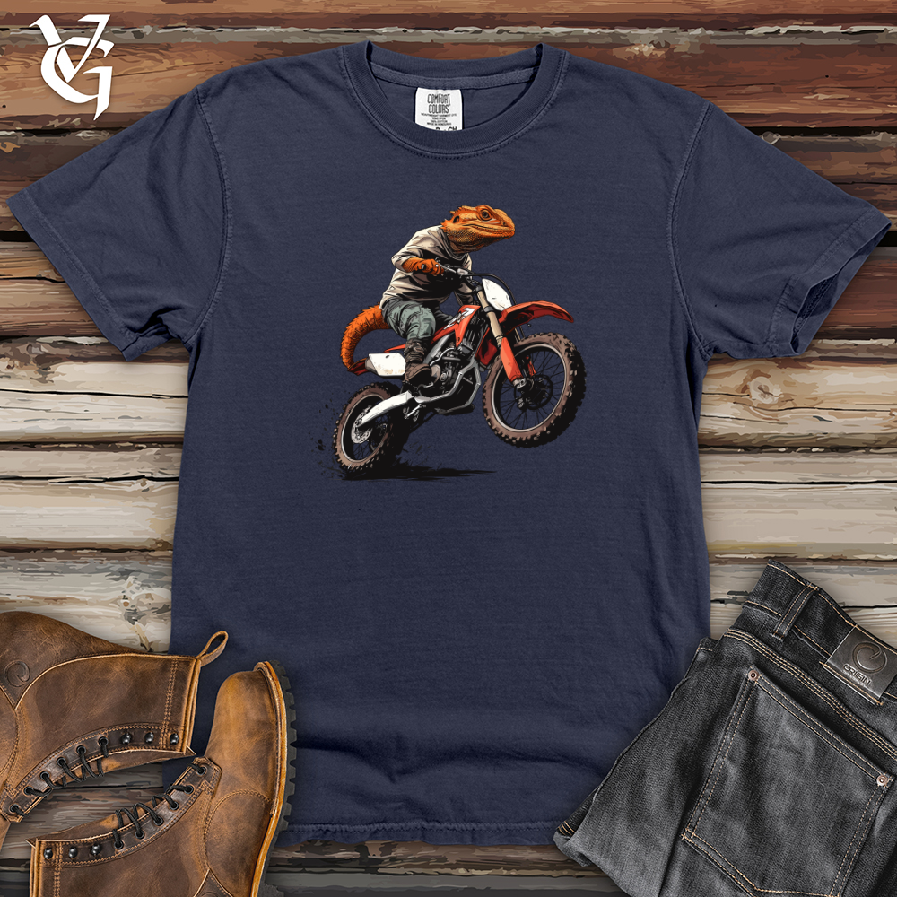 Viking Goods Dragon Biker 02 Heavy Cotton Comfort Colors Tee Navy / L