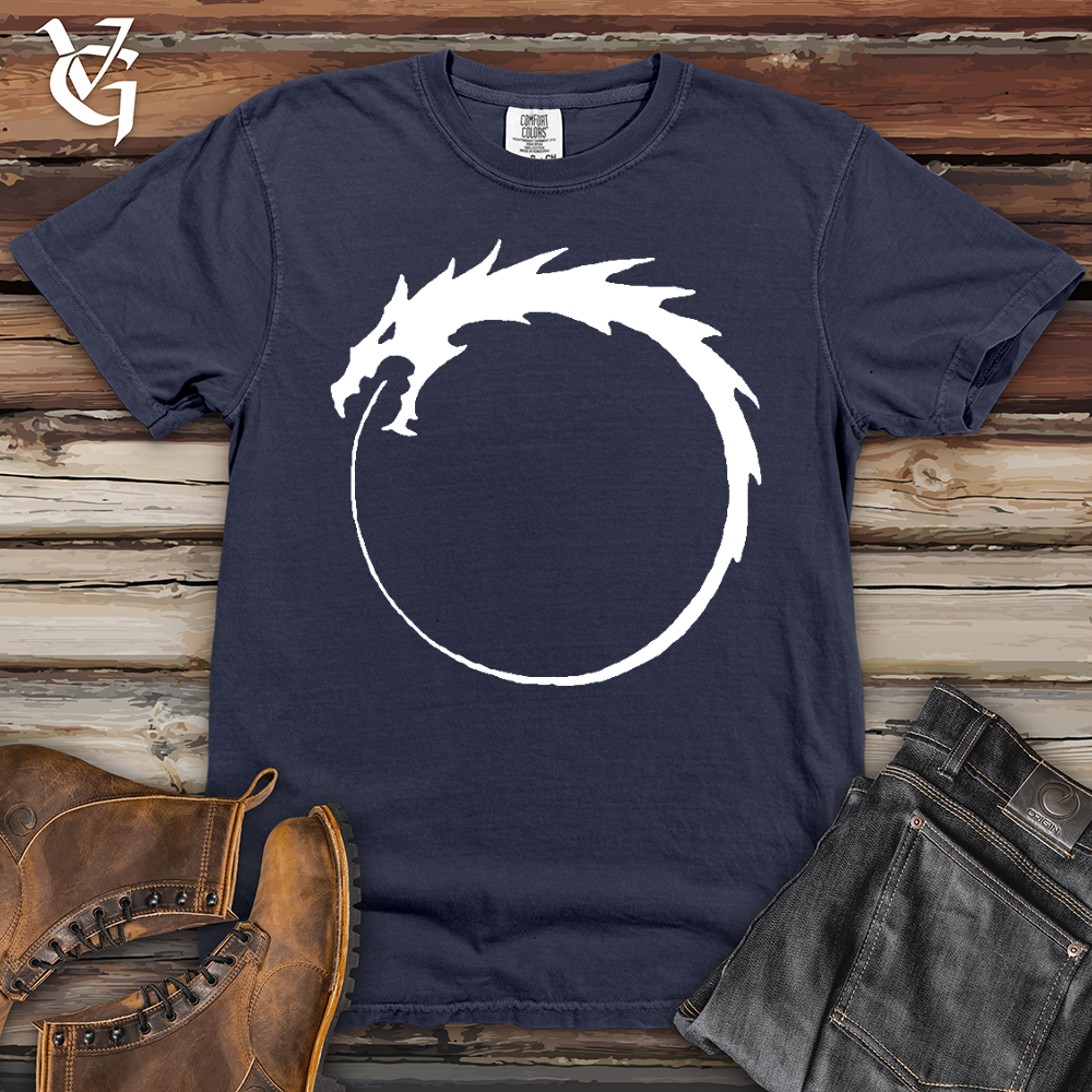 Viking Goods Dragon Circle Heavy Cotton Comfort Colors Tee Black / L