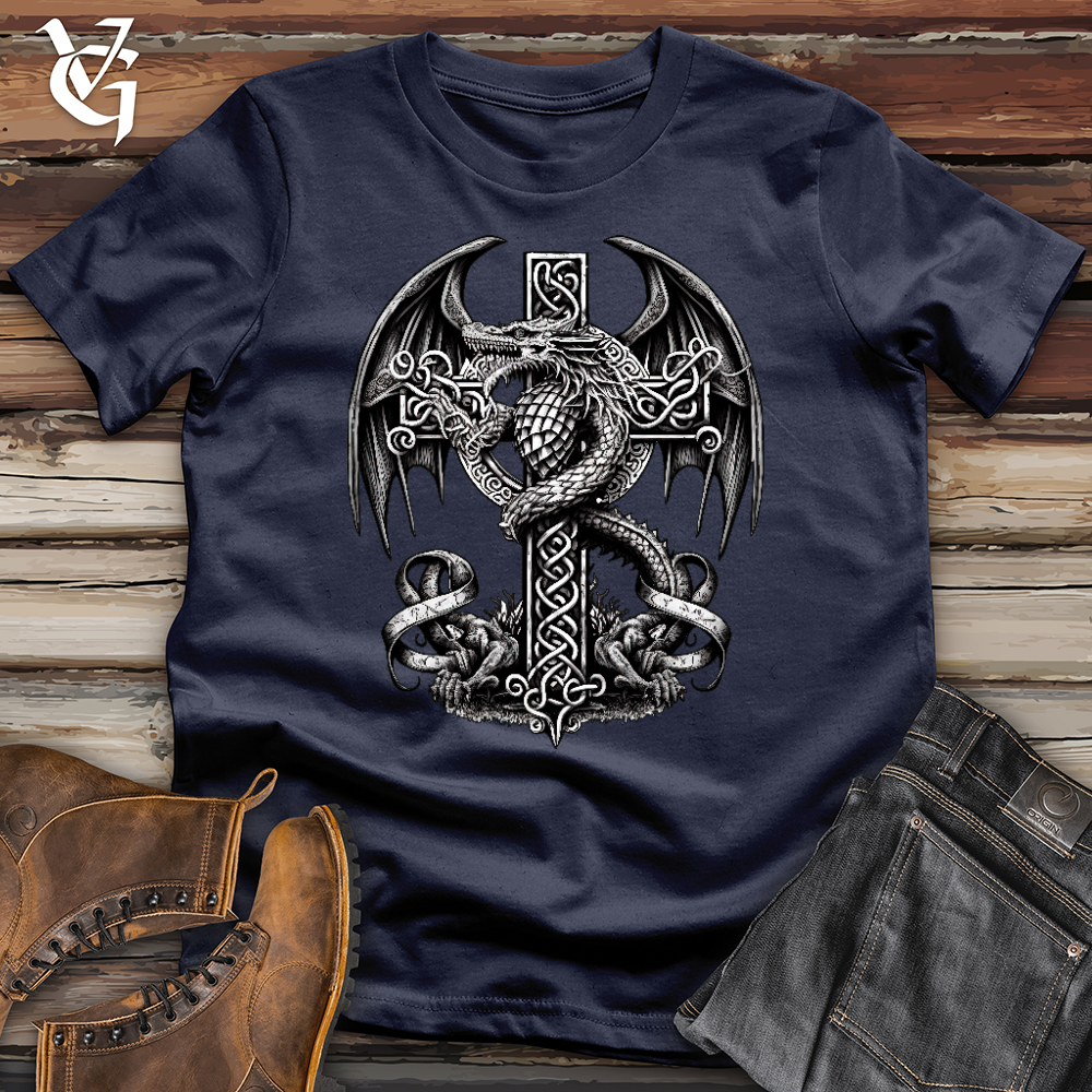 Viking Goods Dragon Protector Softstyle Tee Navy / L