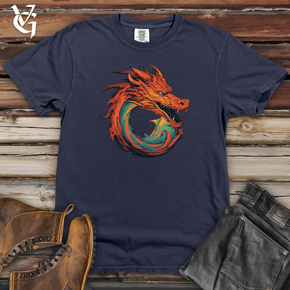 Viking Goods Dragon Whirlwind Fury Heavy Cotton Comfort Colors Tee Navy / L