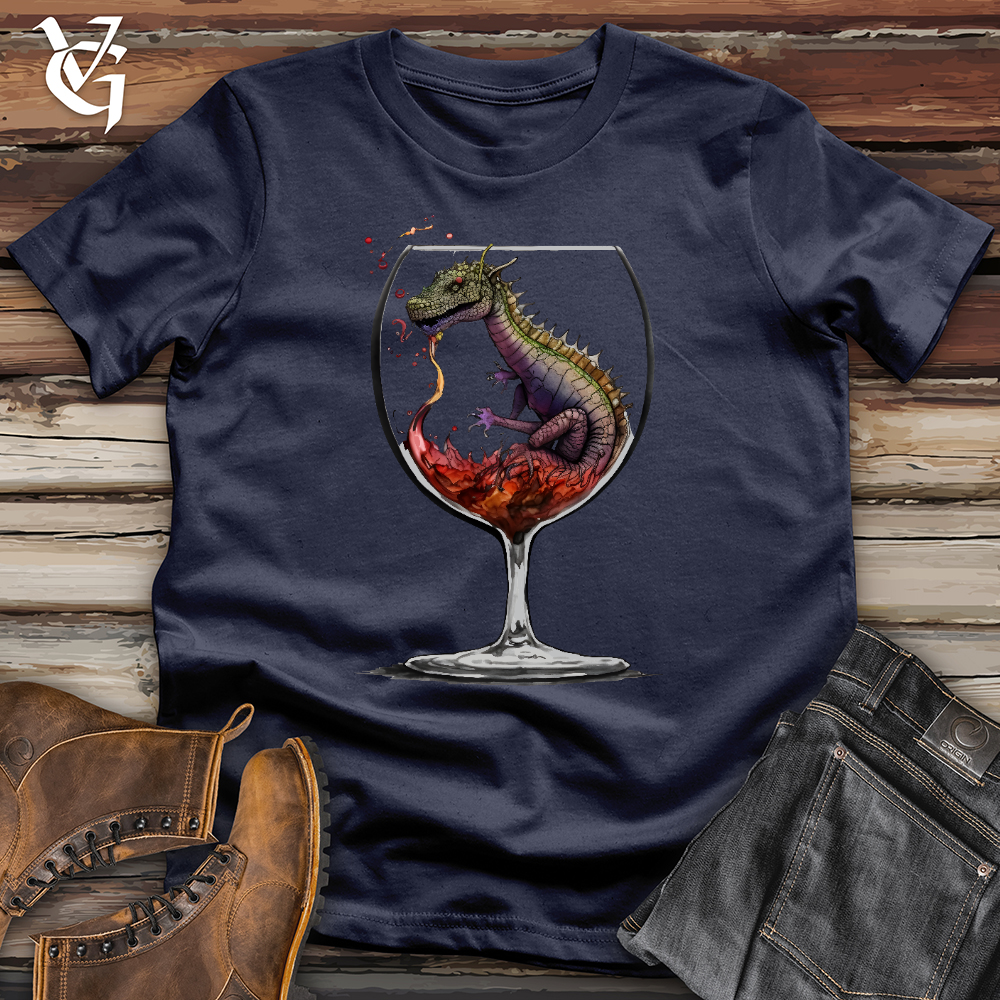 Viking Goods Dragons Drink Softstyle Tee Navy / L