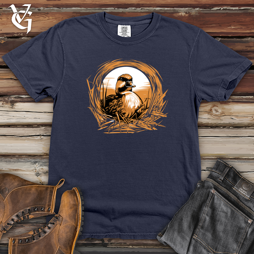 Viking Goods Duck Blind Blend In Heavy Cotton Comfort Colors Tee Navy / L