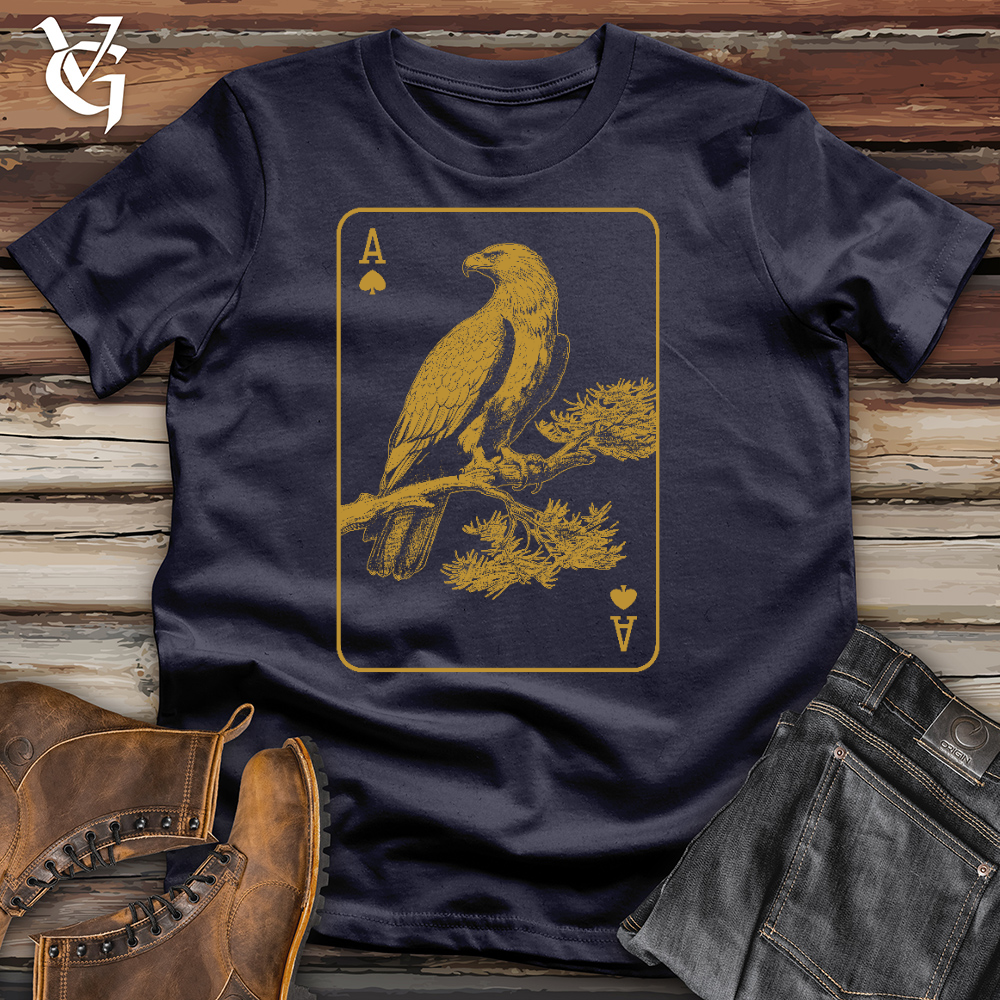 Viking Goods Eagel Card Cotton Tee Navy / L